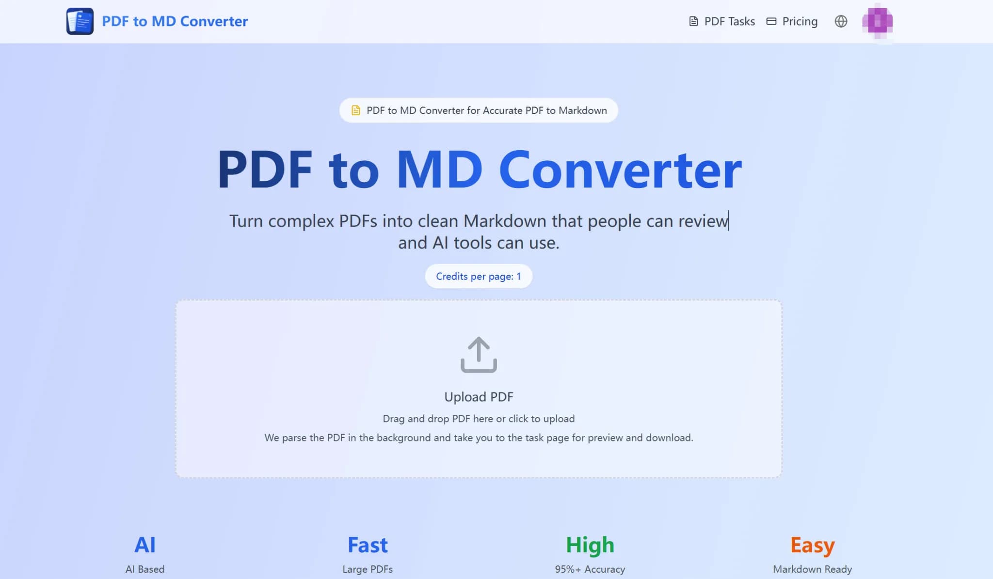 PDF to MD Converter illustration 1 of 1
