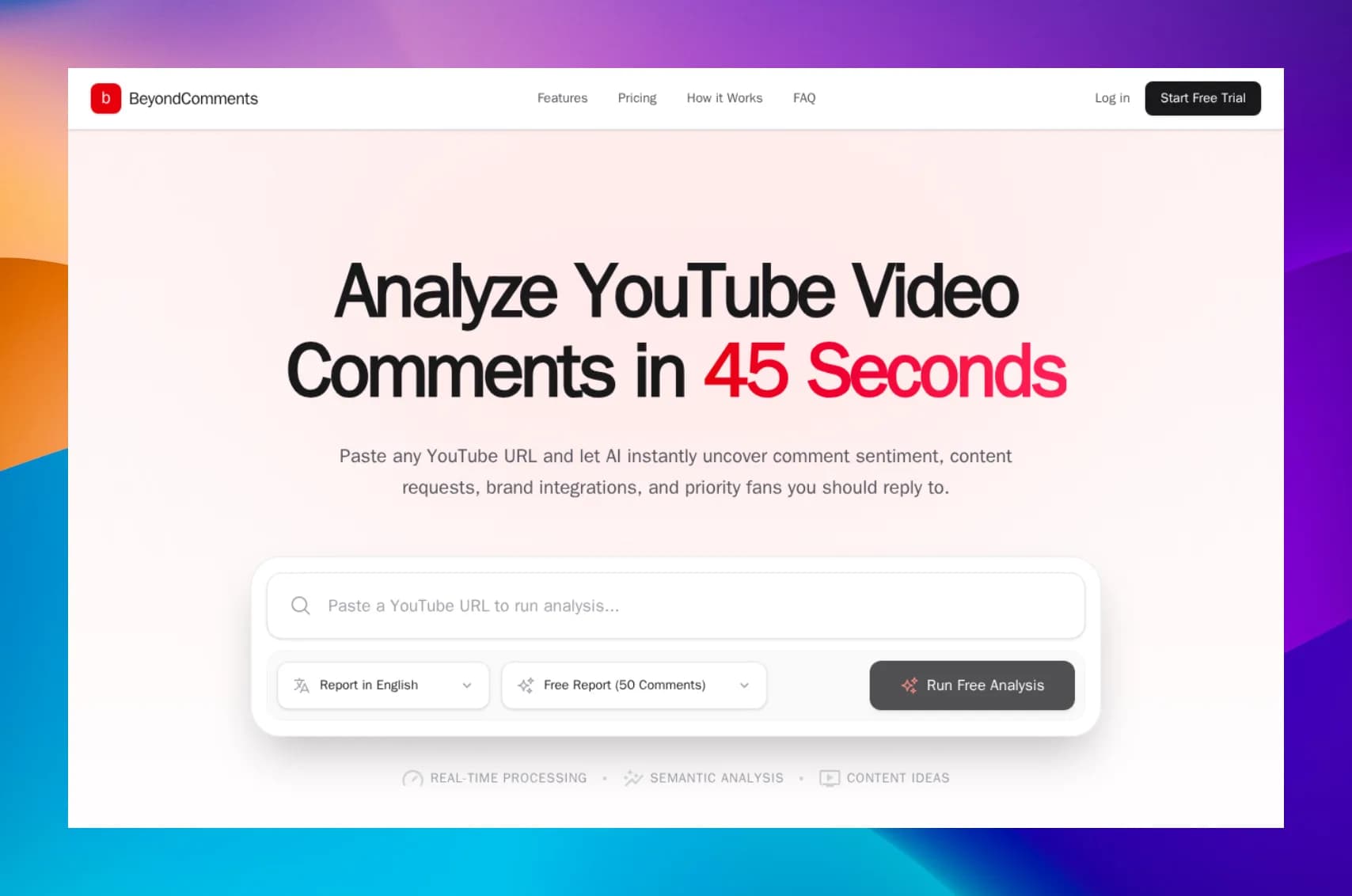 Free AI YouTube Comment Analyzer & Viewer Insights illustration 1 of 3