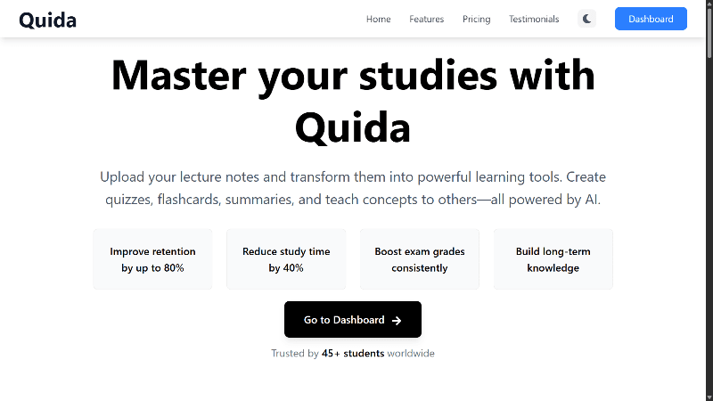 Quida : AI Study Tool illustration 1 of 1