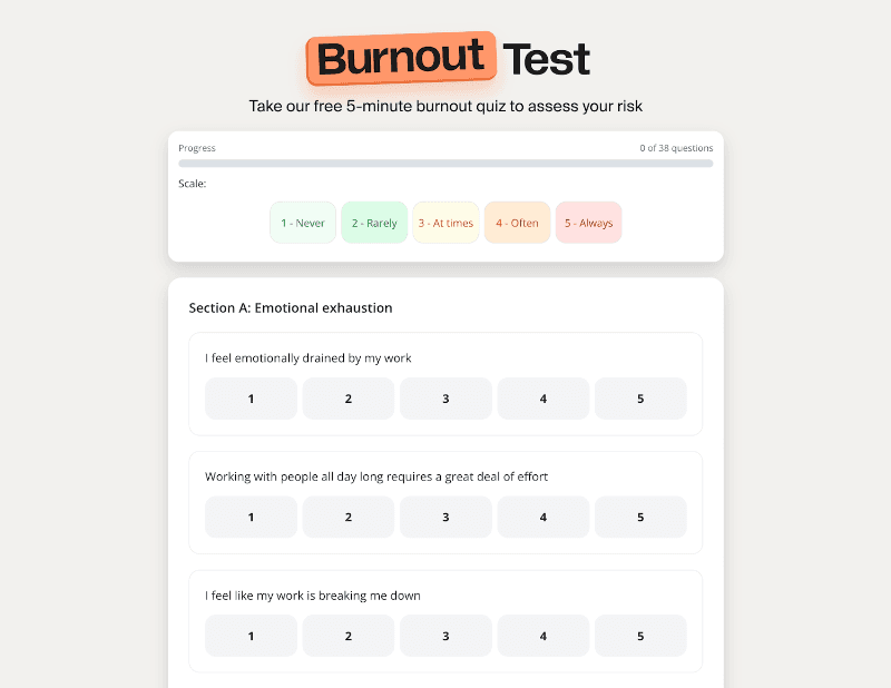 TripleTen Burnout Test illustration 1 of 4