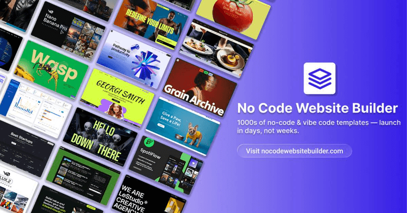 No Code Website Builder illustration 1 of 2