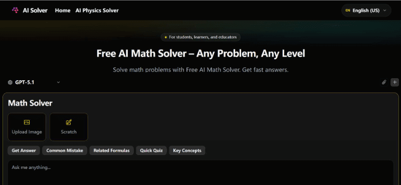 Free AI Math Solver – Any Problem, Any Level illustration 1 of 2